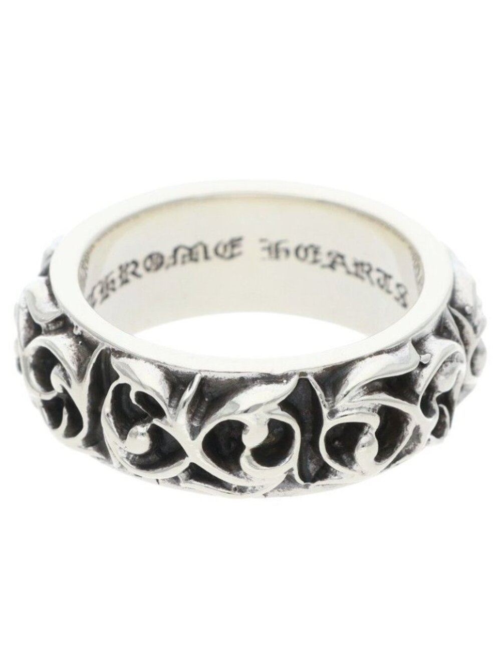 Chrome Hearts Etrnity Vine Band Eternity Silver Ring
